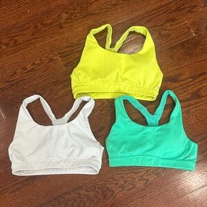Set of Three Athletic Sports Bras brand DSG Size small